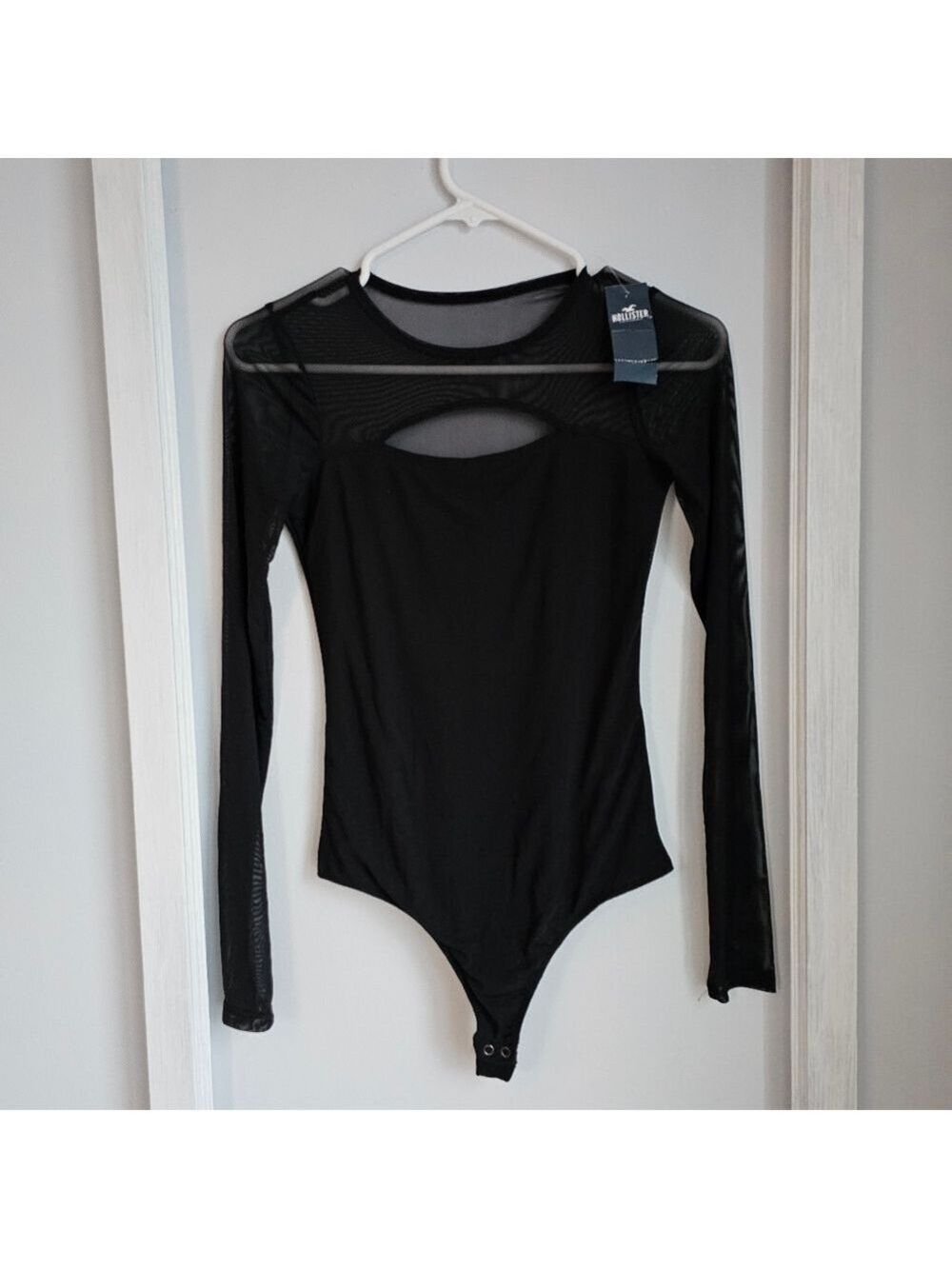 Hollister Black Long Sleeve Bodysuit